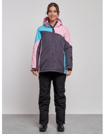 Женский горнолыжный костюм большого размера для зимних видов спорта.