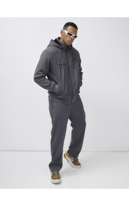 Утеплённый мужской спортивный костюм для активного отдыха