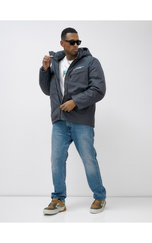 Мужская зимняя куртка больших размеров для активного отдыха