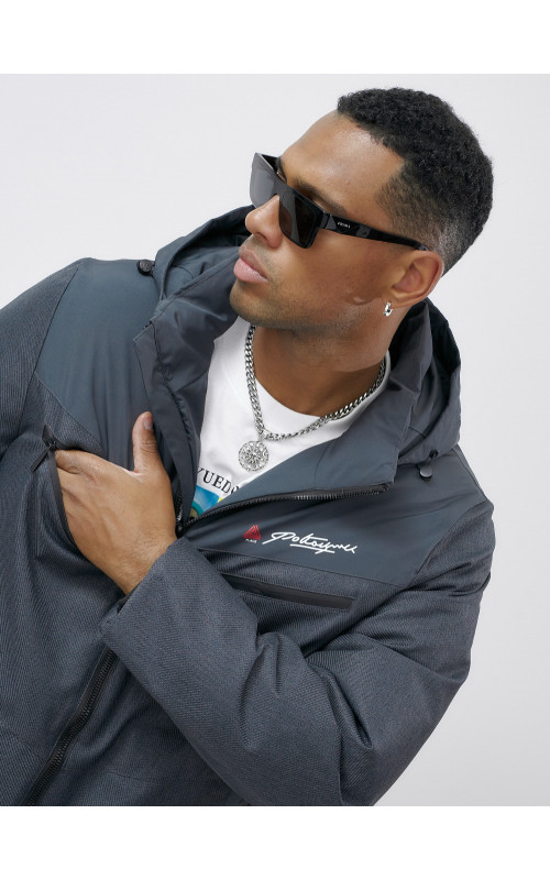 Мужская зимняя куртка больших размеров для активного отдыха