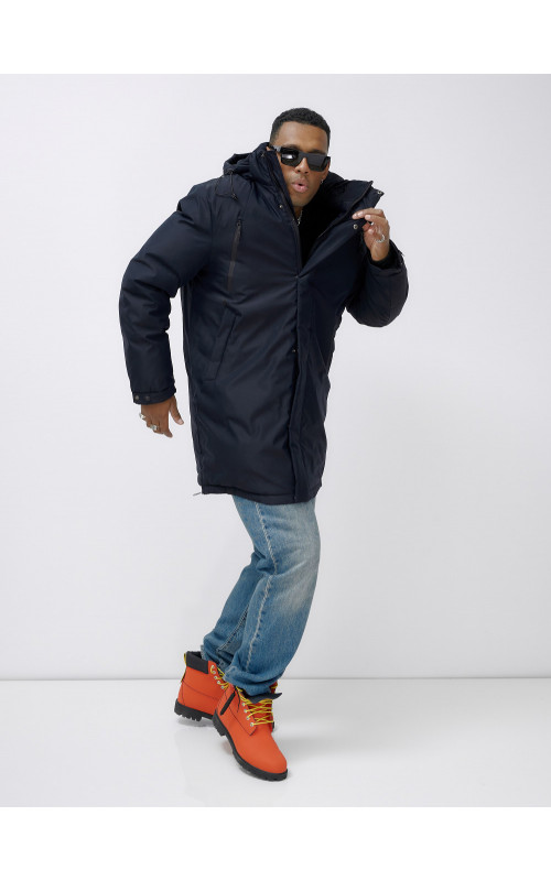 Мужская зимняя парка большого размера для холодной погоды