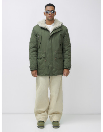 Мужская зимняя парка с капюшоном для активного отдыха.