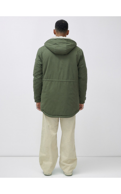 Мужская зимняя парка с капюшоном для активного отдыха.