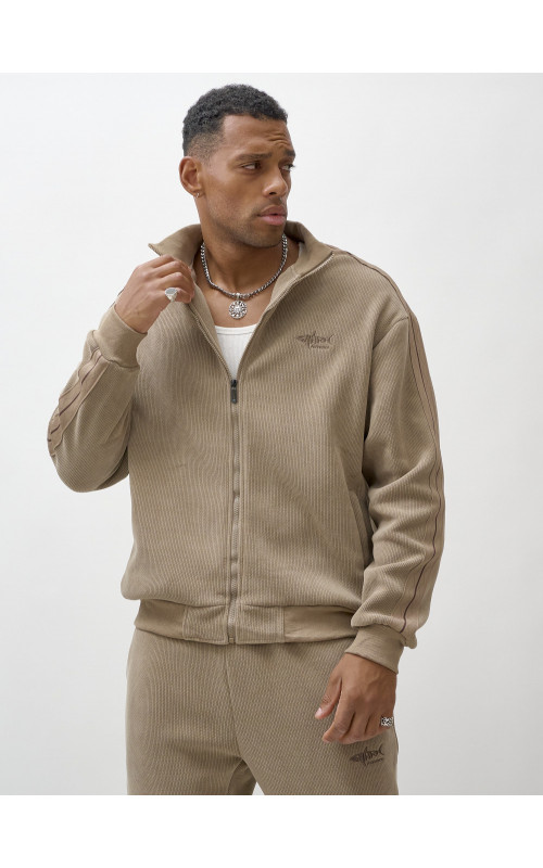 Мужской спортивный утеплённый костюм с начёсом для активного отдыха.