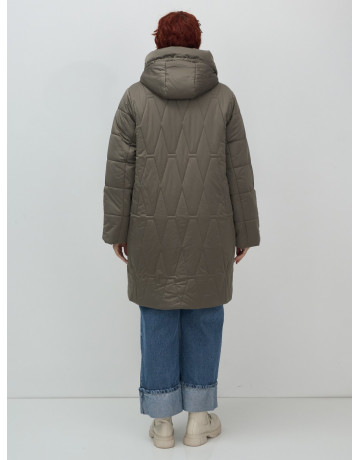 Длинный зимний пуховик для женщин с капюшоном.