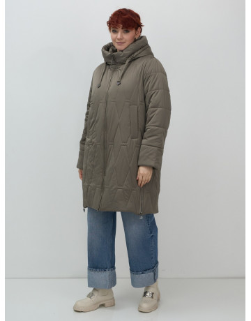 Длинный зимний пуховик для женщин с капюшоном.