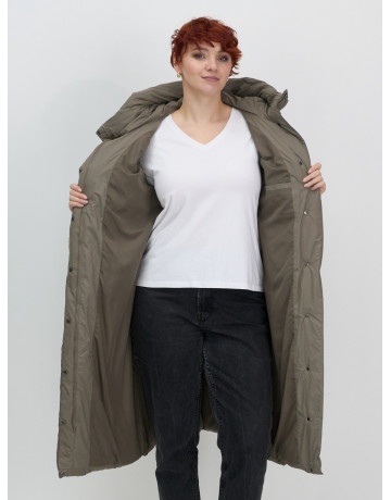 Длинный зимний пуховик для женщин