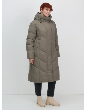 Длинный зимний пуховик для женщин