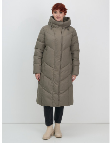 Длинный зимний пуховик для женщин