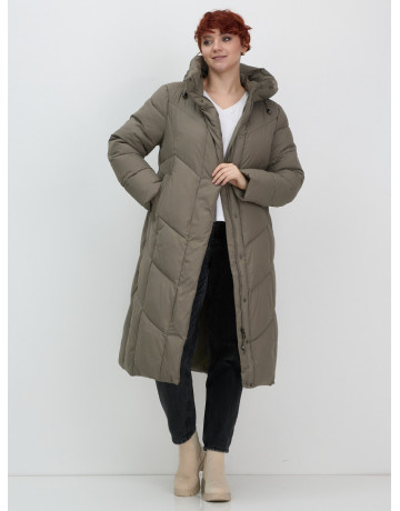 Длинный зимний пуховик для женщин