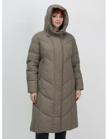 Длинный зимний пуховик для женщин