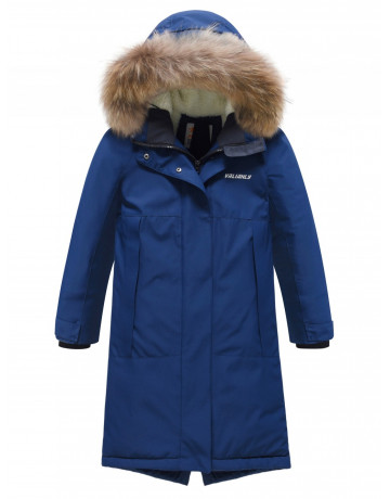 Тёплая парка для девочки с регулируемой посадкой.