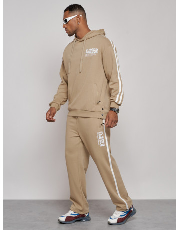 Мужской трикотажный спортивный костюм из хлопка для активного отдыха.