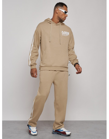 Мужской трикотажный спортивный костюм из хлопка для активного отдыха.