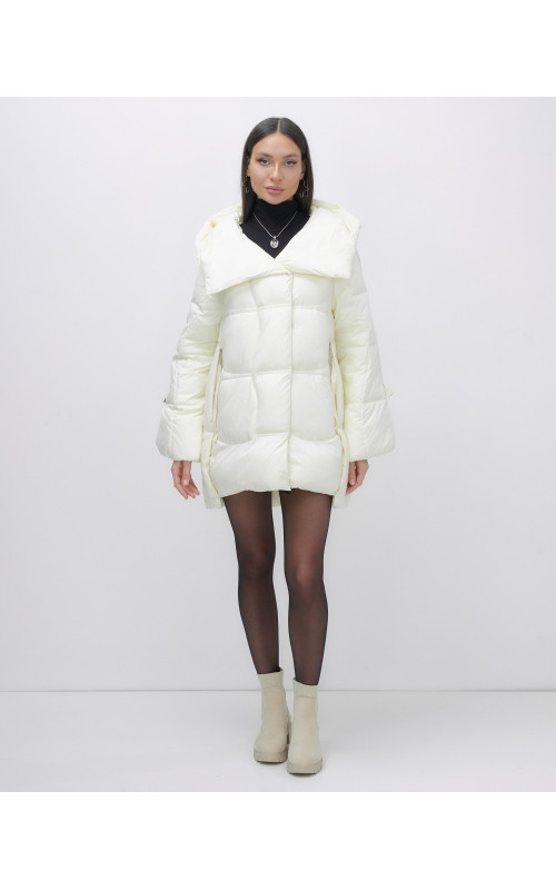 Зимняя женская куртка с капюшоном для холодной погоды.