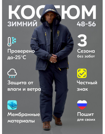 Мужской горнолыжный костюм для зимы: тепло и комфорт на склонах