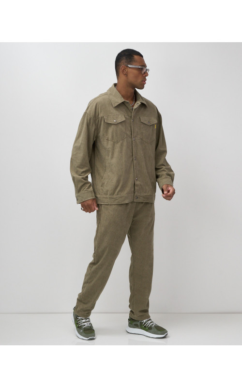 Мужской велюровый спортивный костюм для весны и лета