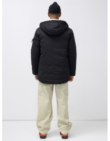 Мужская зимняя парка с капюшоном: защита от холода и ветра