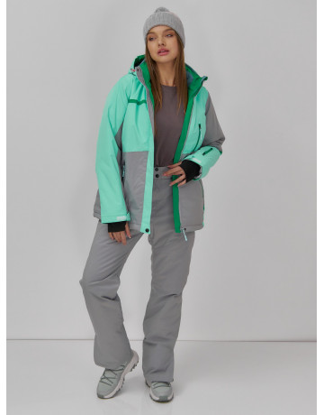 Женская горнолыжная куртка с ярким принтом