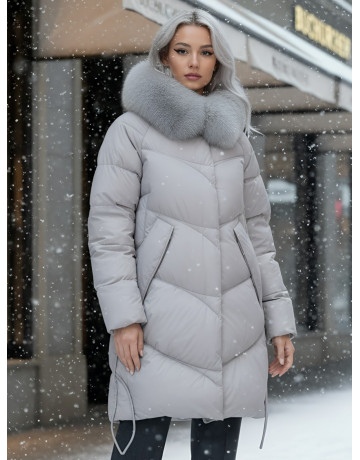 Длинный пуховик премиум-класса, защита от влаги и холода