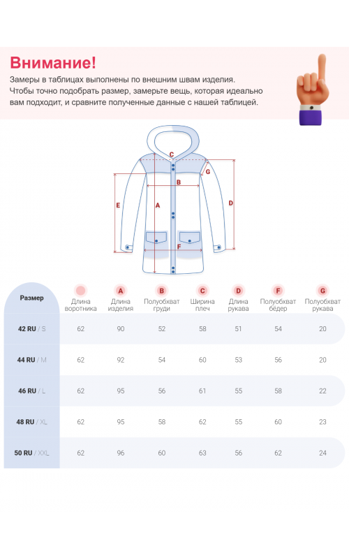 Женская зимняя куртка свободного кроя с простеганным утеплителем.