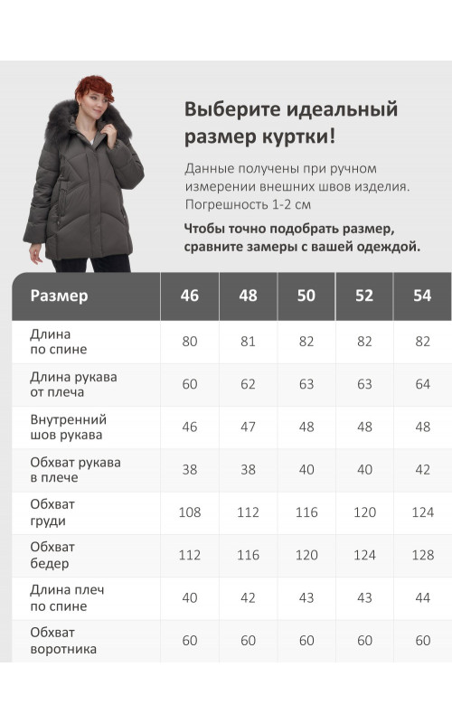 Пуховик для женщин с мехом песца