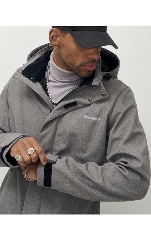 Спортивная парка с капюшоном для активных мужчин