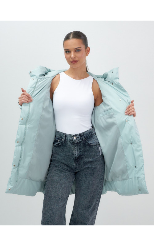 Женская утеплённая куртка с капюшоном для осени и зимы, свободный покрой.