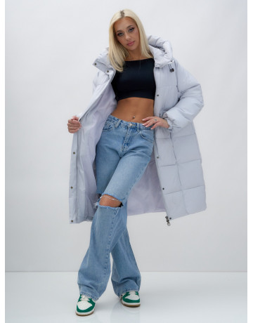 Женская куртка летучая мышь с капюшоном для холодной погоды