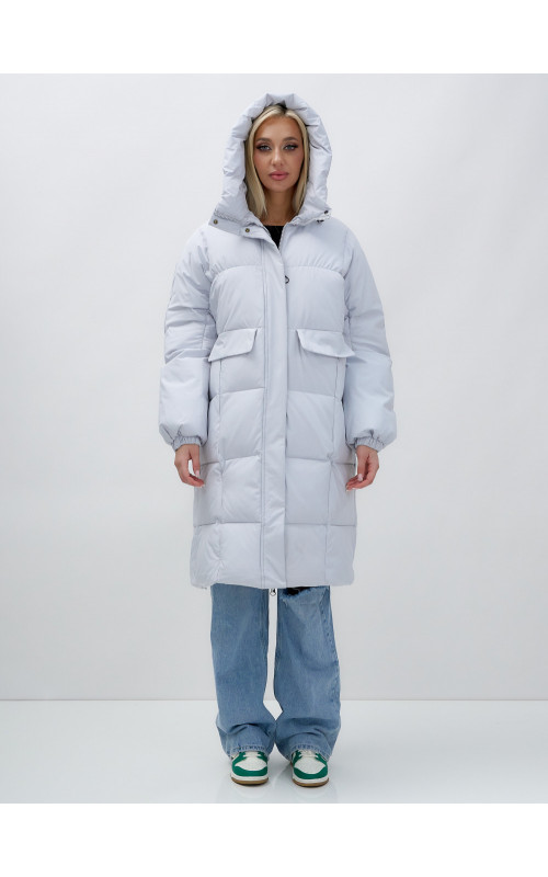 Женская куртка летучая мышь с капюшоном для холодной погоды