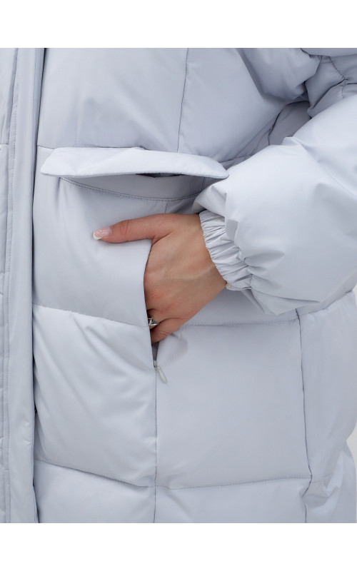 Женская куртка летучая мышь с капюшоном для холодной погоды