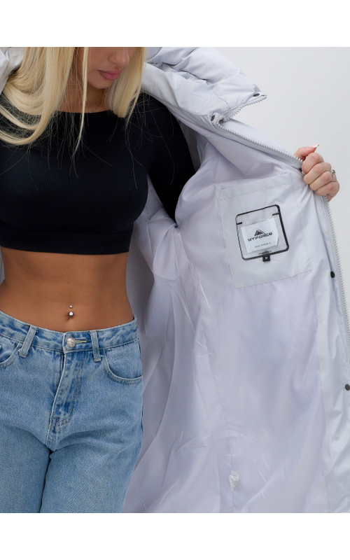 Женская куртка летучая мышь с капюшоном для холодной погоды