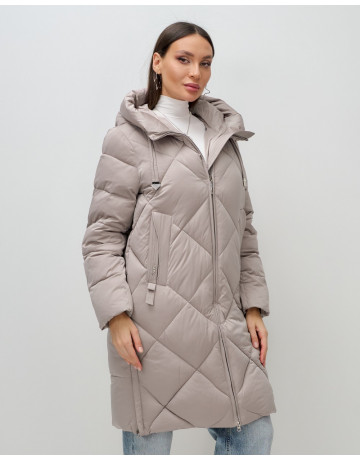Длинный зимний пуховик для женщин