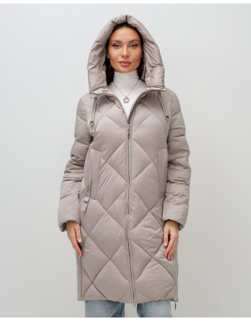 Длинный зимний пуховик для женщин