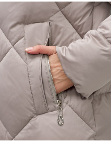 Длинный зимний пуховик для женщин