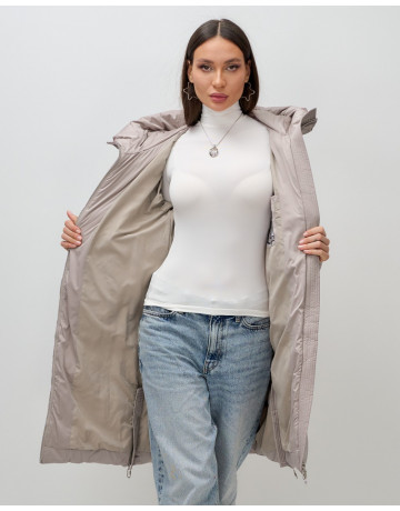 Длинный зимний пуховик для женщин