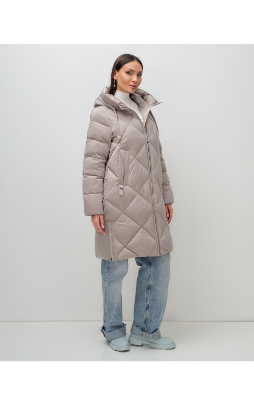 Длинный зимний пуховик для женщин