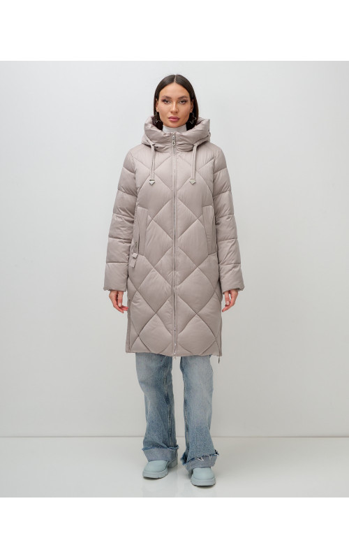 Длинный зимний пуховик для женщин