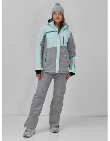 Женская горнолыжная куртка с комбинированным принтом: стиль и тепло на склоне