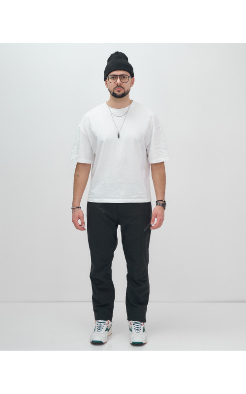 Мужские туристические брюки с флисовой подкладкой тёмно-синего цвета