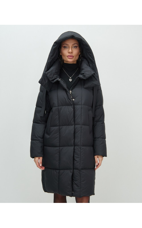 Длинный зимний пуховик для женщин