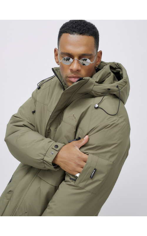 Мужская зимняя куртка большого размера для холодной погоды