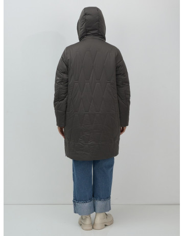Длинный зимний пуховик для женщин с капюшоном.