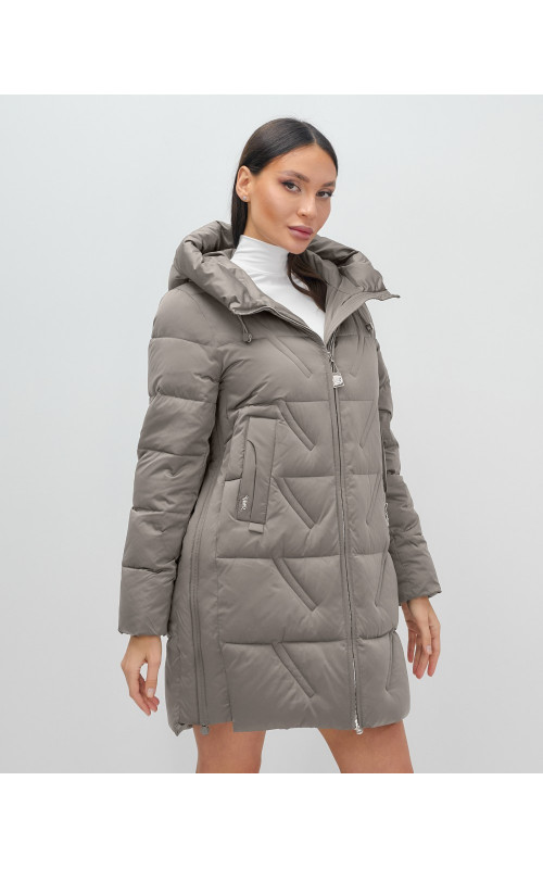 Женская зимняя куртка с капюшоном для холодной погоды.