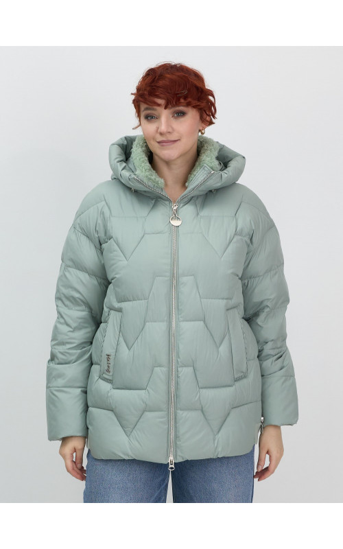 Женский пуховик с искусственной овчиной: тепло и стиль зима 2025