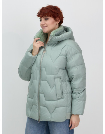 Женский пуховик с искусственной овчиной: тепло и стиль зима 2025