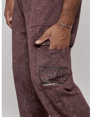 Мужские спортивные трикотажные штаны прямого кроя для активного образа жизни