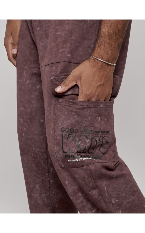 Мужские спортивные трикотажные штаны прямого кроя для активного образа жизни