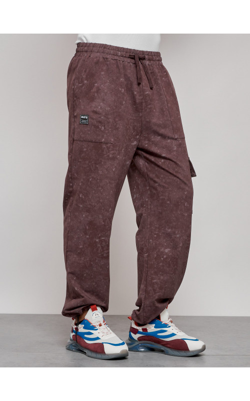 Мужские спортивные трикотажные штаны прямого кроя для активного образа жизни