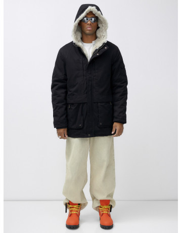 Зимняя мужская парка с утеплённым капюшоном для активного отдыха.